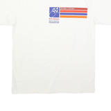 NIKE Mens White Graphic T-Shirt S Short Sleeve Crew Neck Inspirational