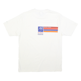 NIKE Mens White Graphic T-Shirt S Short Sleeve Crew Neck Inspirational
