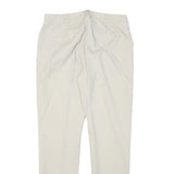 MICHAEL KORS Womens Slim White Cotton Blend Trousers W28 L28 Zip Casual