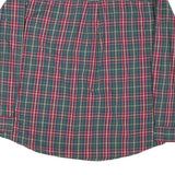 CHAPS Mens Green & Red Check Shirt 2XL Cotton Blend Long Sleeve Button Collar