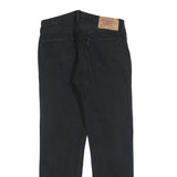 LEVI'S 501 Mens Jeans Black Regular Straight Denim W33 L31 Classic Button Fly