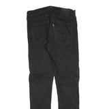 LEVI'S 512 BIG E Mens Slim Black Denim Medium W32 L30 Stretch Cotton Blend Jeans