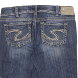 SILVER JEANS CO Womens Shorts Blue Denim Casual M W30 Suki Style