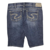 SILVER JEANS CO Womens Shorts Blue Denim Casual M W30 Suki Style