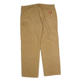 DICKIES Mens Regular Fit Cotton Blend Beige Carpenter Trousers W40 L29 Workwear