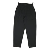 YESICA Womens Black Cotton Blend Relaxed Tapered Trousers W30 L30 Classic Style