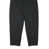 YESICA Womens Black Cotton Blend Relaxed Tapered Trousers W30 L30 Classic Style