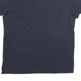 NAUTICA Mens Blue & Red Cotton Graphic T-Shirt L Short Sleeve Crew Neck