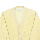 BAILEYS Mens Yellow Lightweight Button Jacket L Polyester Blend Casual Retro