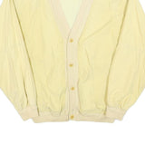 BAILEYS Mens Yellow Lightweight Button Jacket L Polyester Blend Casual Retro