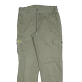 BERNWALT Womens Cotton Blend Green Regular Cargo Trousers W30 L32 Casual