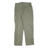 BERNWALT Womens Cotton Blend Green Regular Cargo Trousers W30 L32 Casual
