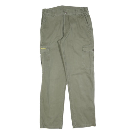 BERNWALT Womens Cotton Blend Green Regular Cargo Trousers W30 L32 Casual