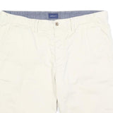 GANT Mens Shorts White Casual Cotton Blend M W34 Summer Wear