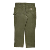 Carhartt Carpenter Pants - 36W 31L Green Cotton