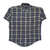 Chaps Ralph Lauren Checked Short Sleeve Shirt - Large Multicoloured Cotton