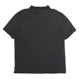 CALVIN KLEIN Mens Black Fine Stripe Short Sleeve Polo Shirt XL Cotton