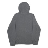 NIKE Mens Grey Hoodie L Cotton Blend Pullover Sports Sweatshirt