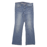 TOMMY HILFIGER Womens Blue Regular Bootcut Denim Light W35 L33 Toggle Closure