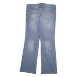 TOMMY HILFIGER Womens Blue Regular Bootcut Denim Light W35 L33 Toggle Closure