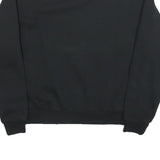 CONVERSE Womens Black Sweatshirt Crew Neck S Cotton Logo Pullover Casual