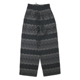 GANNI Womens Rayon Black Relaxed Wide-Leg Trousers W24 L26 Printed Comfortable