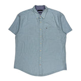 Tommy Hilfiger Short Sleeve Shirt - 2XL Blue Cotton