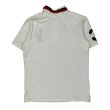 Age 10-12 Polo By Ralph Lauren Graphic Polo Shirt - Medium White Cotton