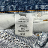 Levis Denim Shorts - 36W 9L Blue Cotton