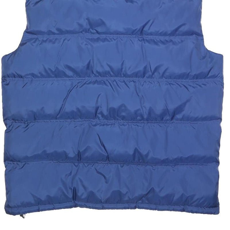 TOMMY HILFIGER Mens Blue L Puffer Jacket Polyester Blend Zip Pocketed