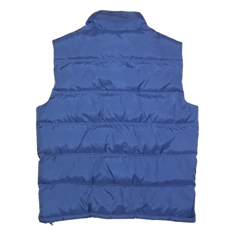 TOMMY HILFIGER Mens Blue L Puffer Jacket Polyester Blend Zip Pocketed