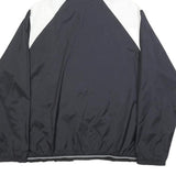 NIKE Mens Black & White Zip Hooded Reversible Jacket L Polyester Windbreaker