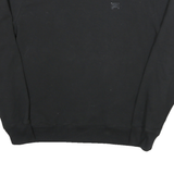 FILA Mens Black Crew Neck M Sweatshirt Cotton Blend Pullover Casual