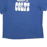 NIKE Mens Blue Property Of Colts Graphic T-Shirt 2XL Short Sleeve Crew Neck