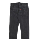 LEVI'S 510 Mens Slim Black Denim Jeans Cotton Blend Zip W28 L30 Stylish
