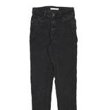 LEVI'S Womens Black Slim Skinny Denim Medium W22 L29 Jeans Cotton Blend Zip