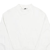 VALENTINO Womens White Cotton Crew Neck L Sweatshirt Stylish Pullover