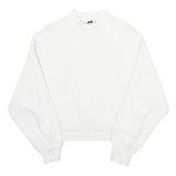 VALENTINO Womens White Cotton Crew Neck L Sweatshirt Stylish Pullover
