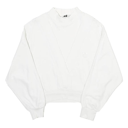 VALENTINO Womens White Cotton Crew Neck L Sweatshirt Stylish Pullover