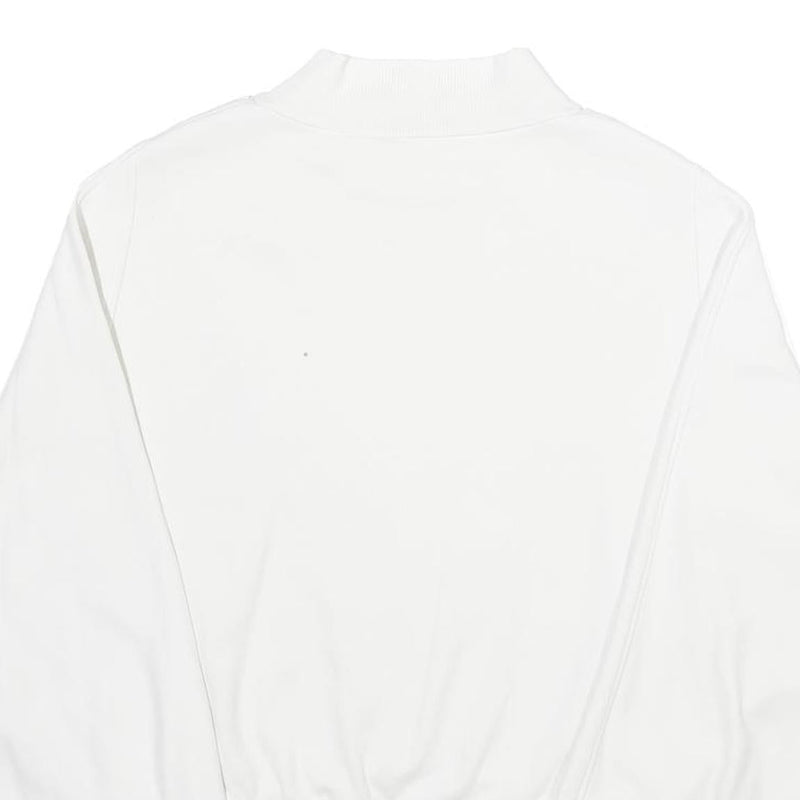 VALENTINO Womens White Cotton Crew Neck L Sweatshirt Stylish Pullover