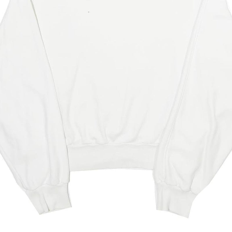 VALENTINO Womens White Cotton Crew Neck L Sweatshirt Stylish Pullover