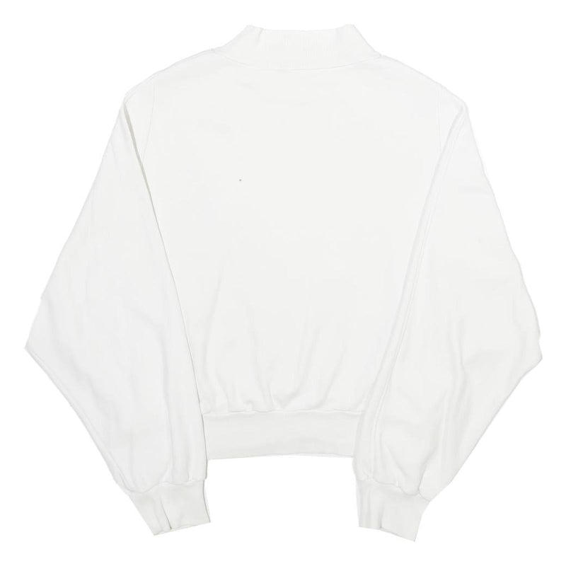 VALENTINO Womens White Cotton Crew Neck L Sweatshirt Stylish Pullover