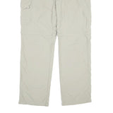 SALEWA Mens Nylon Beige Relaxed Cargo Zip Trousers W36 L33 Outdoor Utility Pants