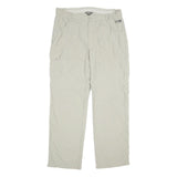 SALEWA Mens Nylon Beige Relaxed Cargo Zip Trousers W36 L33 Outdoor Utility Pants