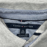 Tommy Hilfiger Striped Polo Shirt - XL Gray Cotton