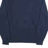 CALVIN KLEIN Mens Blue Plain Wool V-Neck Basic Knit XL Jumper Pullover
