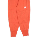 NIKE Womens Joggers Orange M W28 L26 Cotton Blend Slim Tapered Casual Sportswear