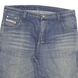 CO-COON INDUSTRY Mens Denim Blue Casual Shorts 3XL W38 Cotton Blend Relaxed Fit