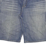 CO-COON INDUSTRY Mens Denim Blue Casual Shorts 3XL W38 Cotton Blend Relaxed Fit