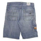 CO-COON INDUSTRY Mens Denim Blue Casual Shorts 3XL W38 Cotton Blend Relaxed Fit